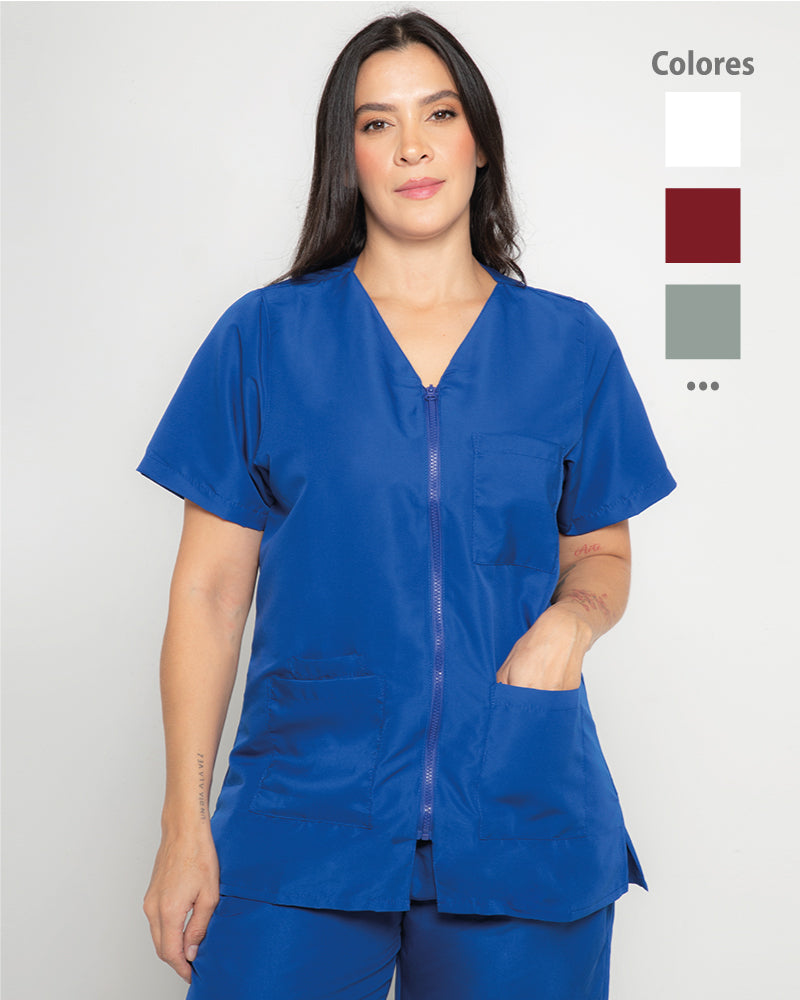 Camisa En Antifluido Con Cierre Unisex 21 Colores Ref 010 Dotaciones Corporativas