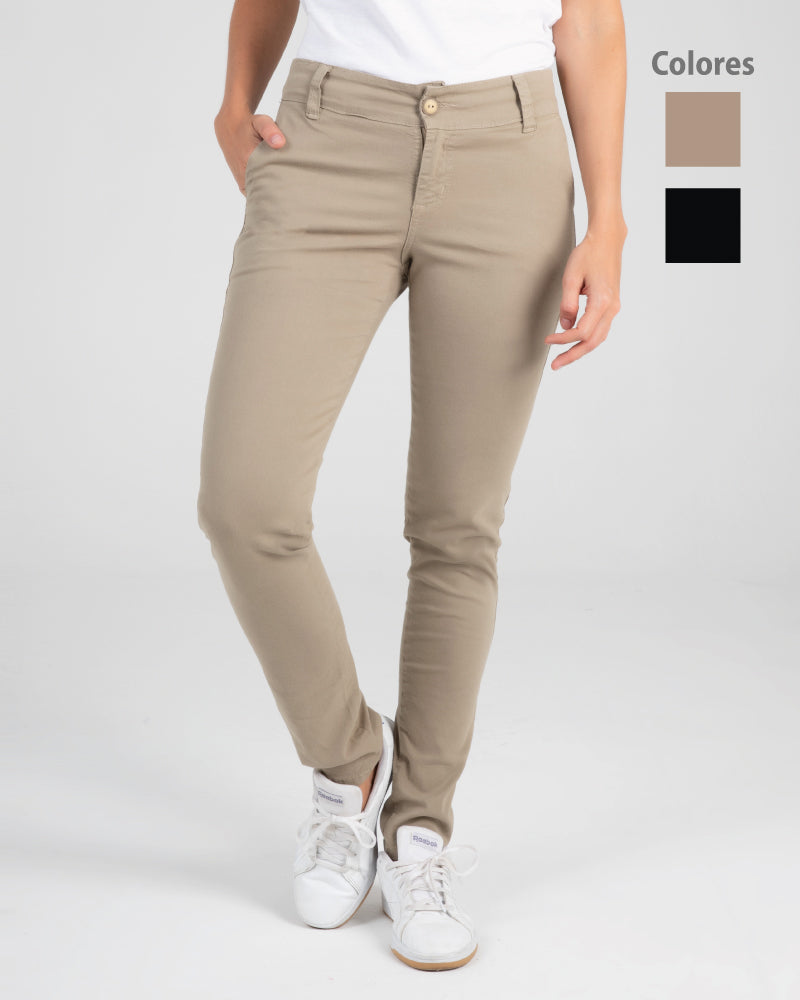 Pantalon En Dril Raza Fabricato Para Mujer Caqui o Negro Ref 020 Dotaciones Corporativas