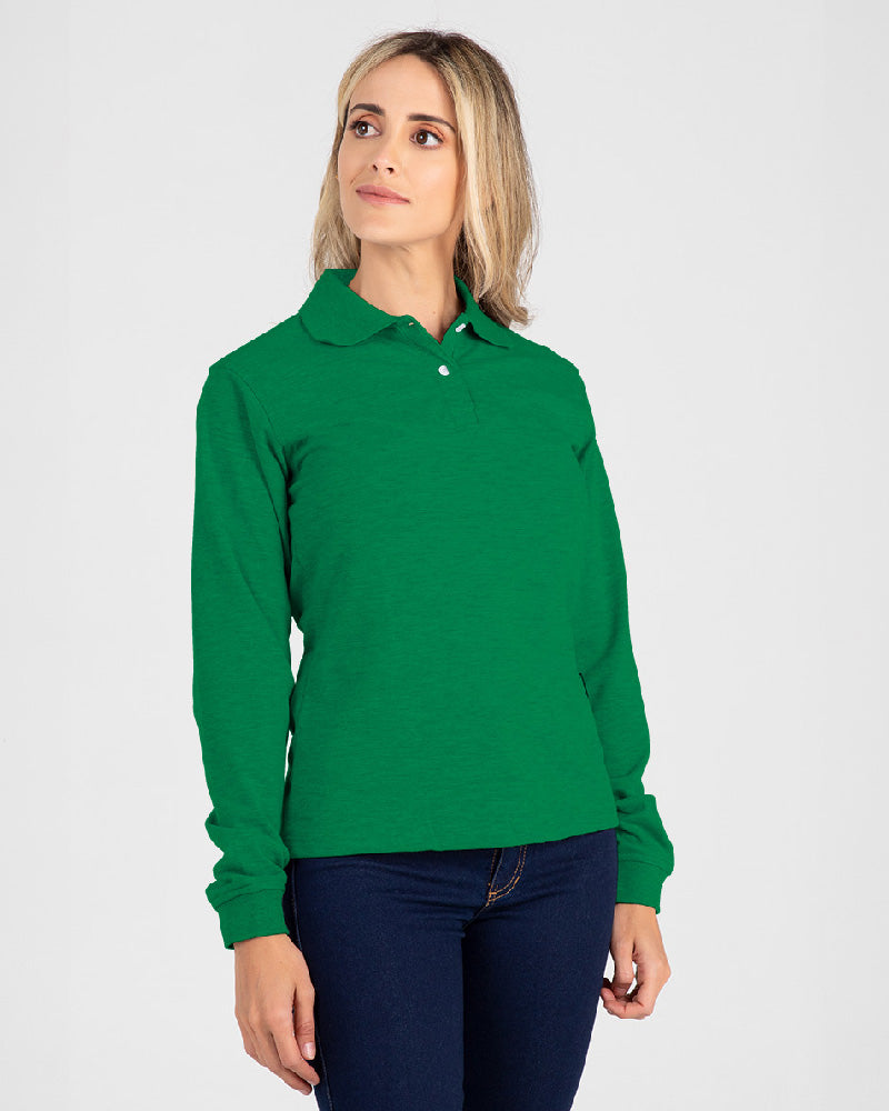 Camisas polo manga larga para mujer online